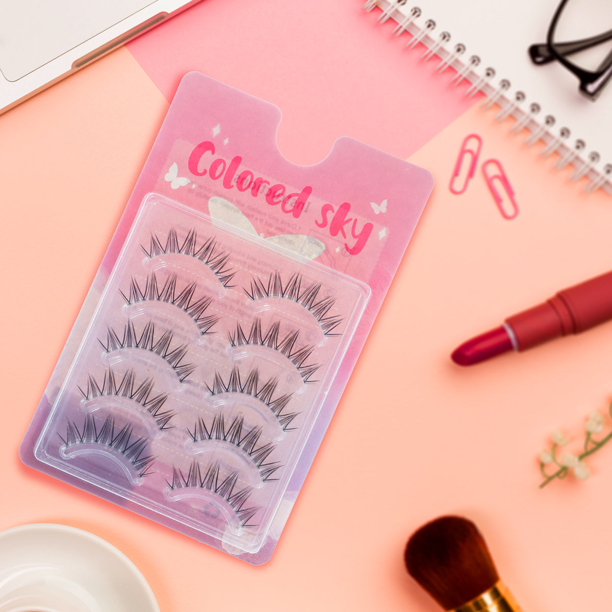 Pestañas Postizas Volumen, Paquete con 5 Pares