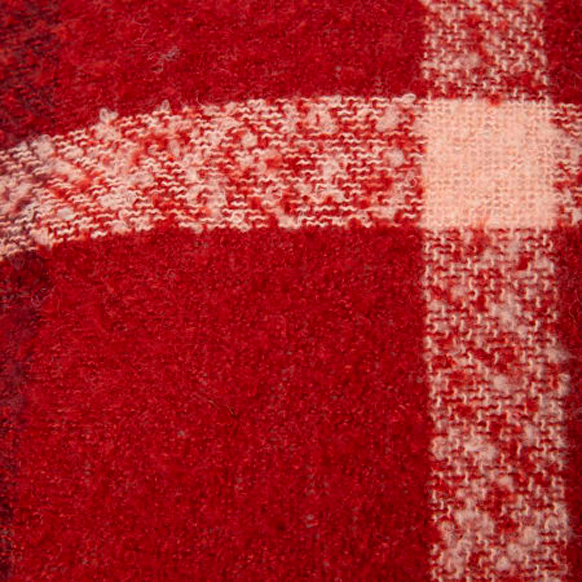 Cojín con Diseño Cuadros, Color Rojo