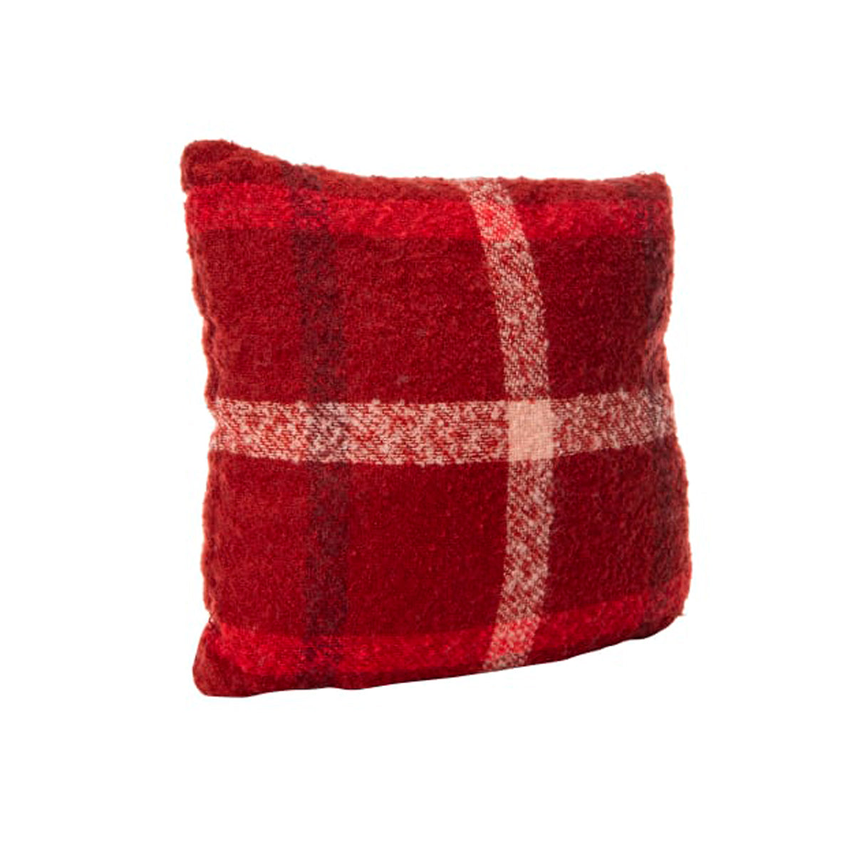 Cojín con Diseño Cuadros, Color Rojo