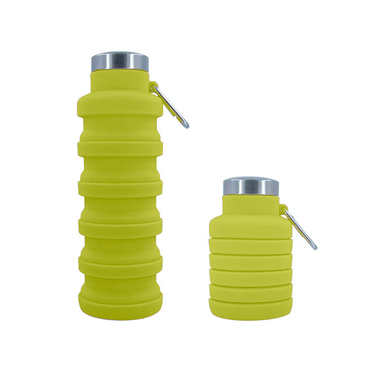 Botella de Agua Plegable, Color Verde