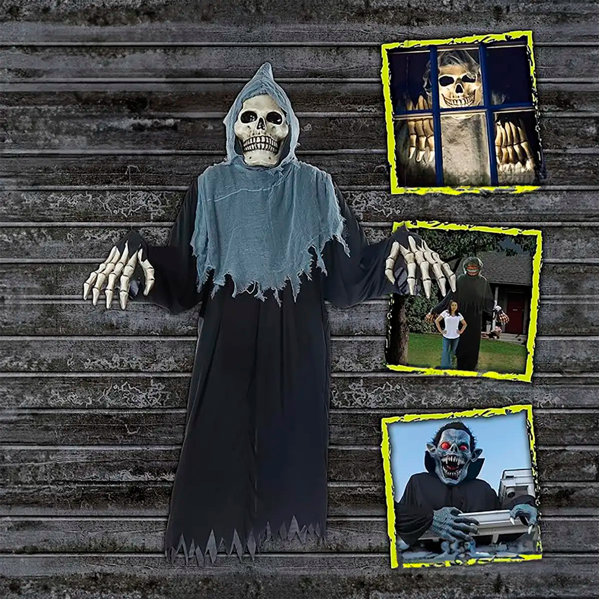 Disfraz Inflable de Calavera Gigante para Adulto, Halloween