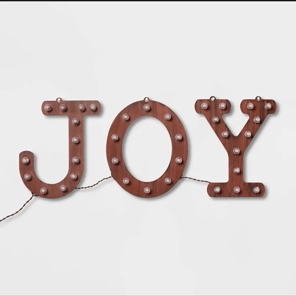 JOY, Letrero Iluminado con Bombillas LED, Wondershop