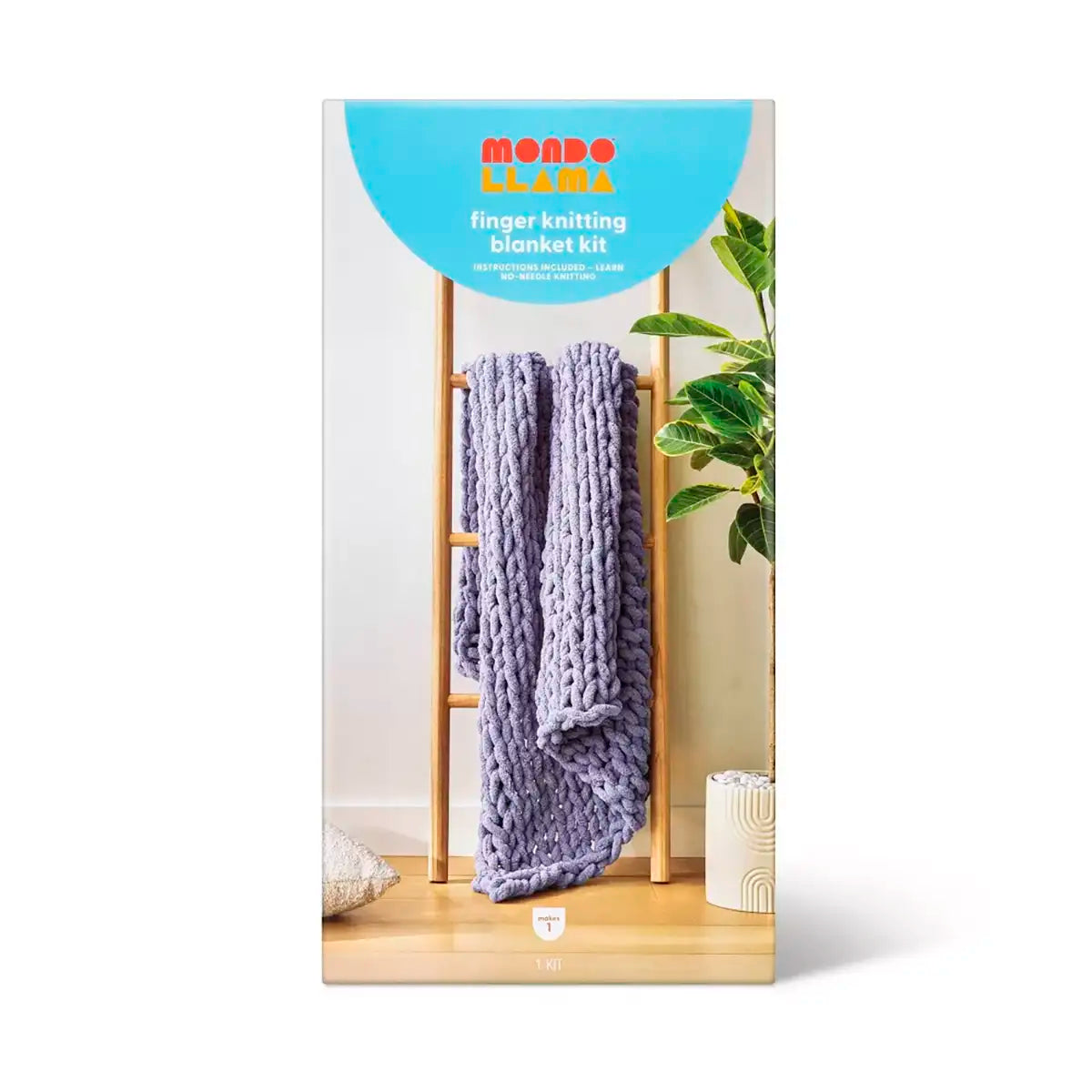 Kit de Manualidades para Tejer Manta con los Dedos, Mondo Llama