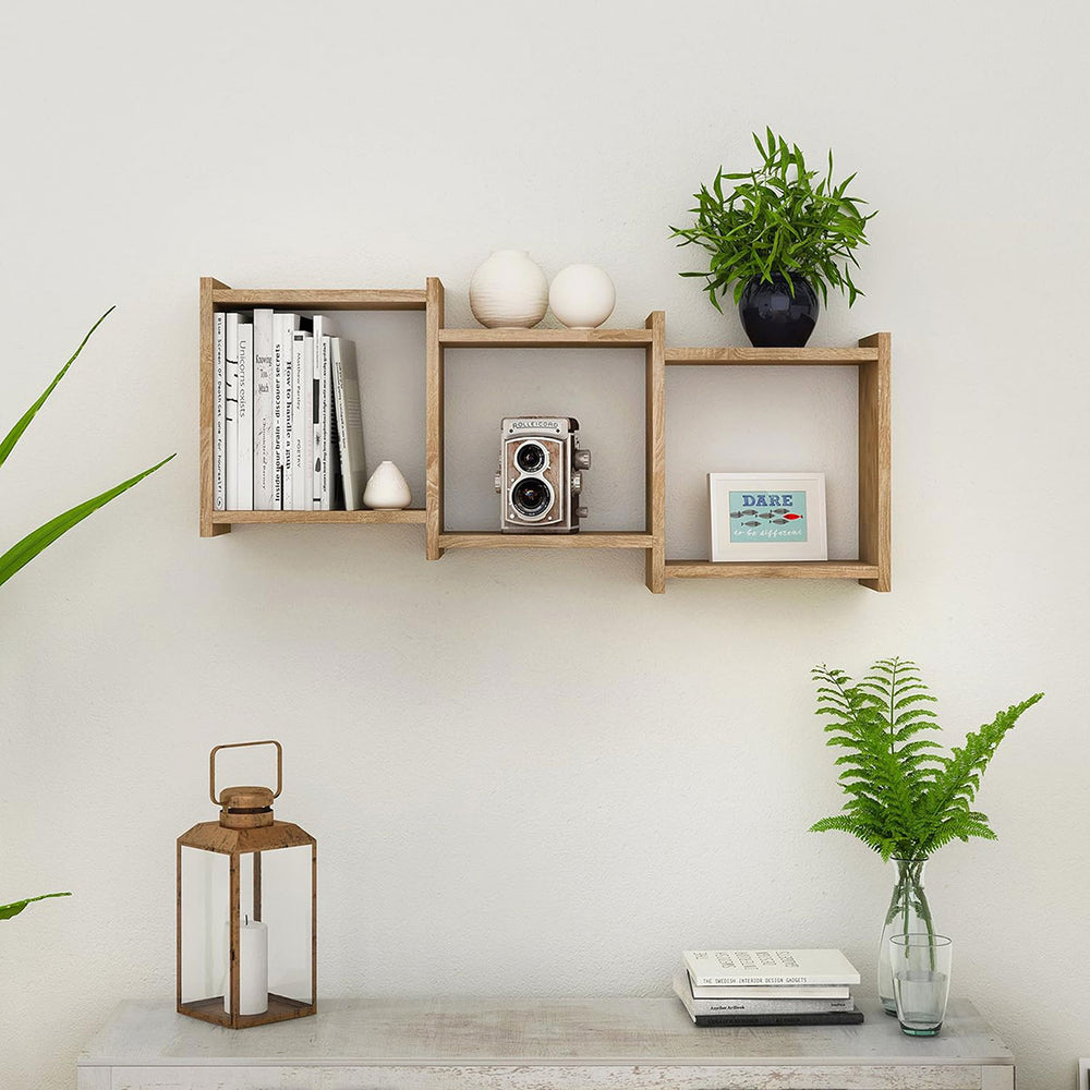 Organizador Decorativo Flotante de 3 Cubos, Danya B