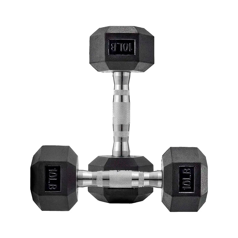 Par de Mancuernas Hexagonales, 10 lb