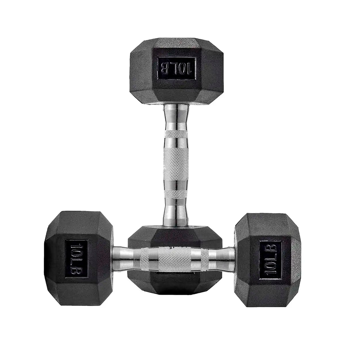 Par de Mancuernas Hexagonales, 10 lb