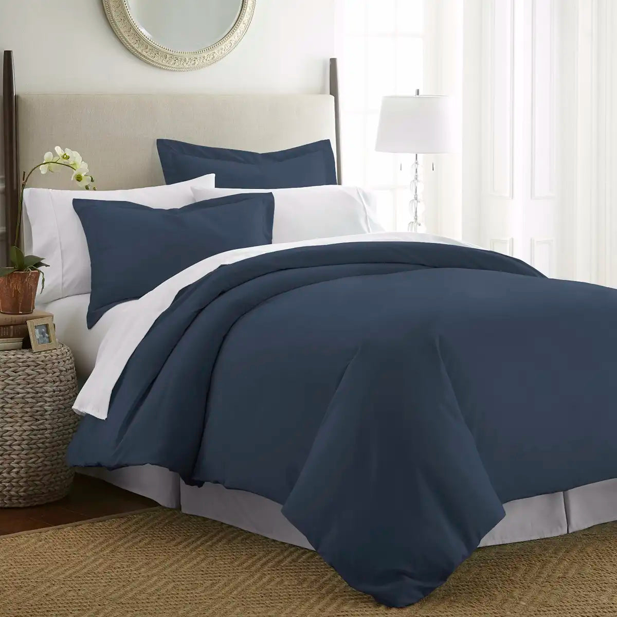 Funda de Edredón, Individual, Color Azul