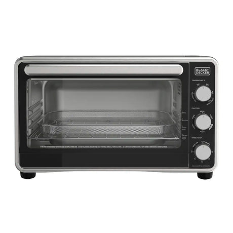Horno Tostador con Freidora de Aire 6 Rebanadas, BLACK+DECKER
