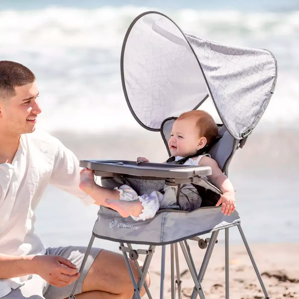 Silla Alta Portátil con Dosel, Baby Delight