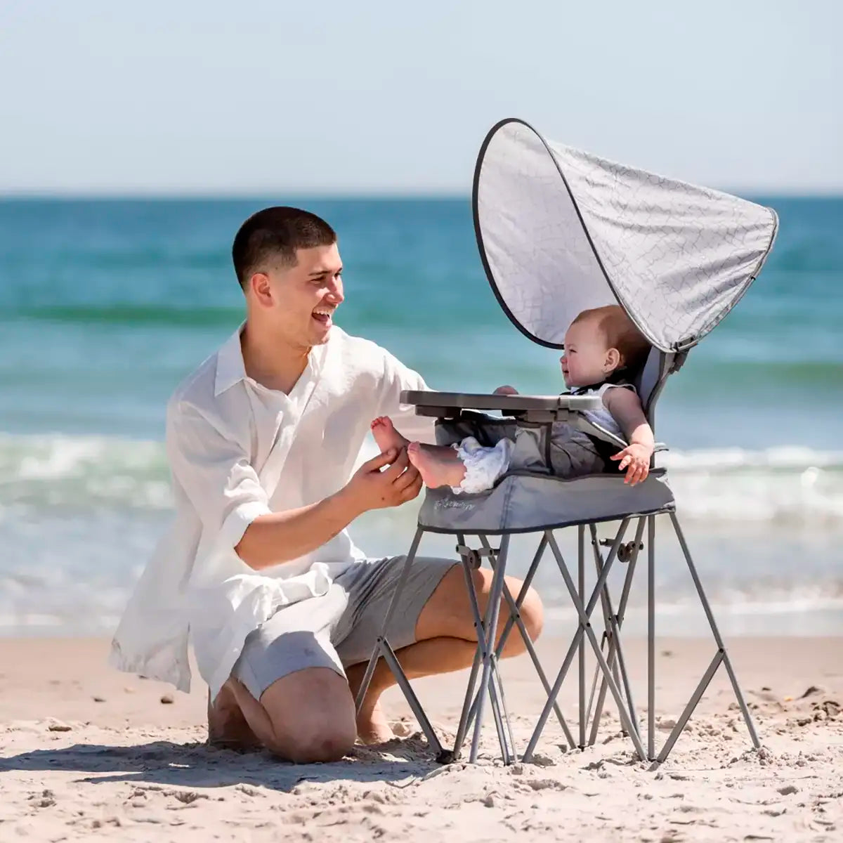 Silla Alta Portátil con Dosel, Baby Delight
