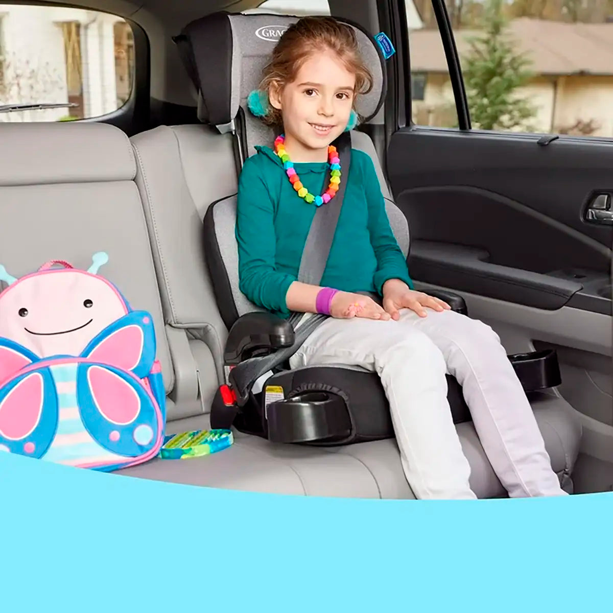 Asiento TurboBooster 2.0, Graco, Color Negro y Gris