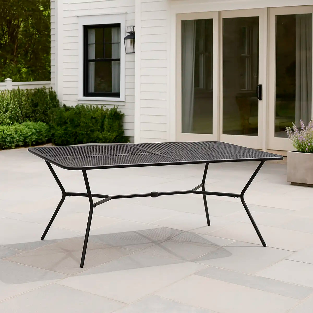 Mesa Rectangular de Patio, Color Negro, Room Essentials