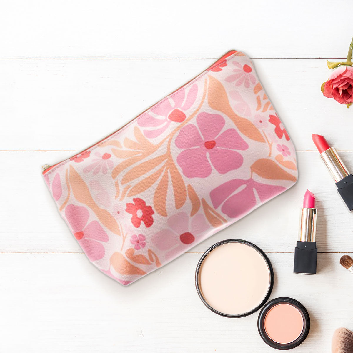 Cosmetiquera, Diseño Flores, Inkanto