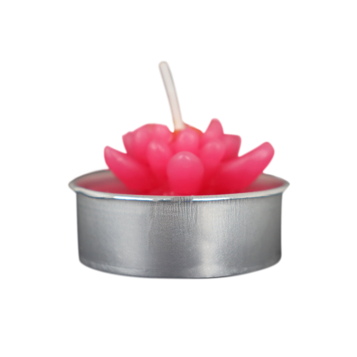 Vela en Forma de Flor, Color Rosa