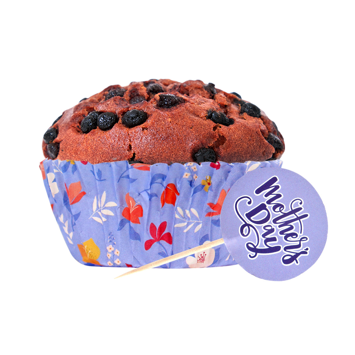 Set de Capacillos Diseño Flores con Toppers para Cupcakes, "Mother's Day"