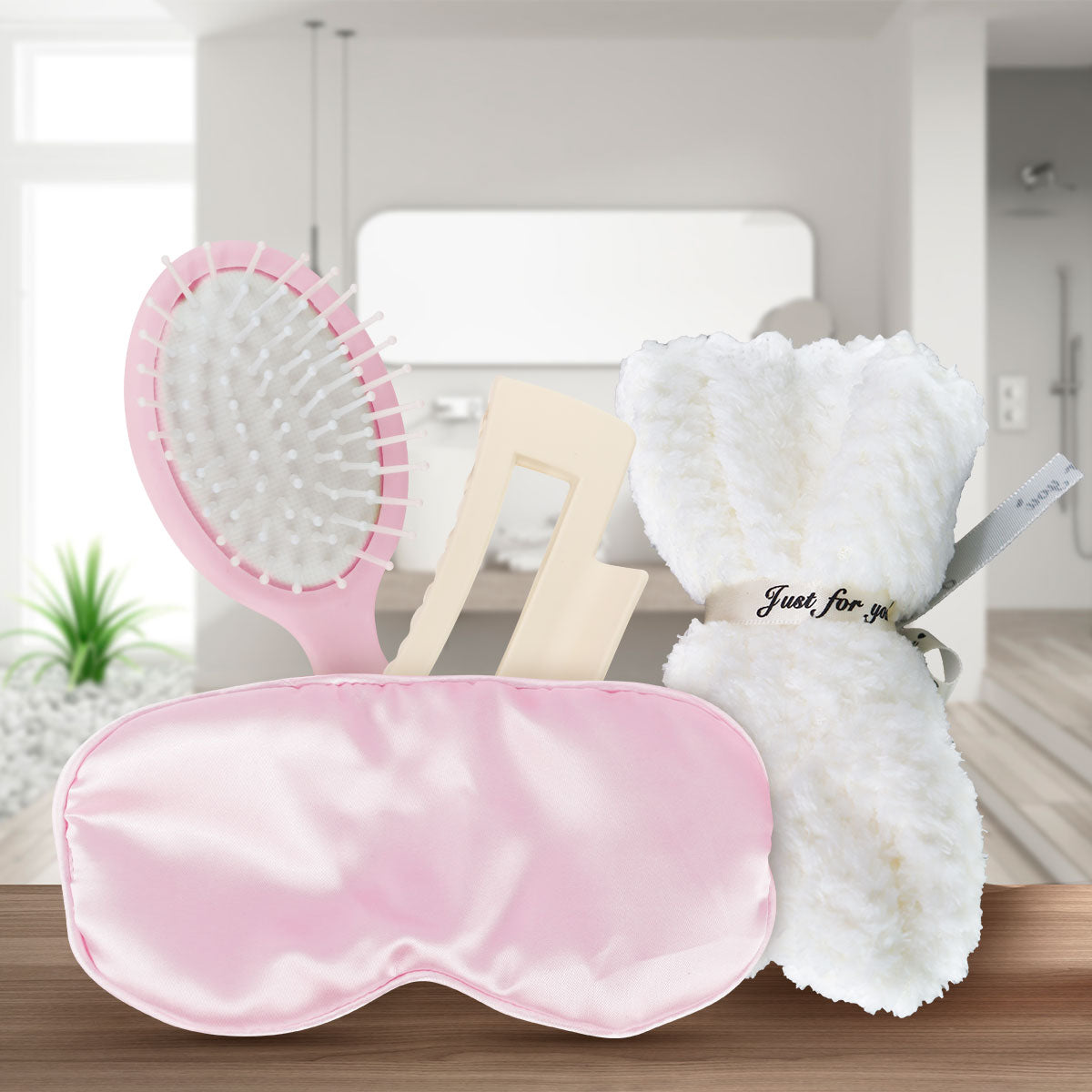 Kit de Cuidado Personal, Color Rosa, 4 pzas