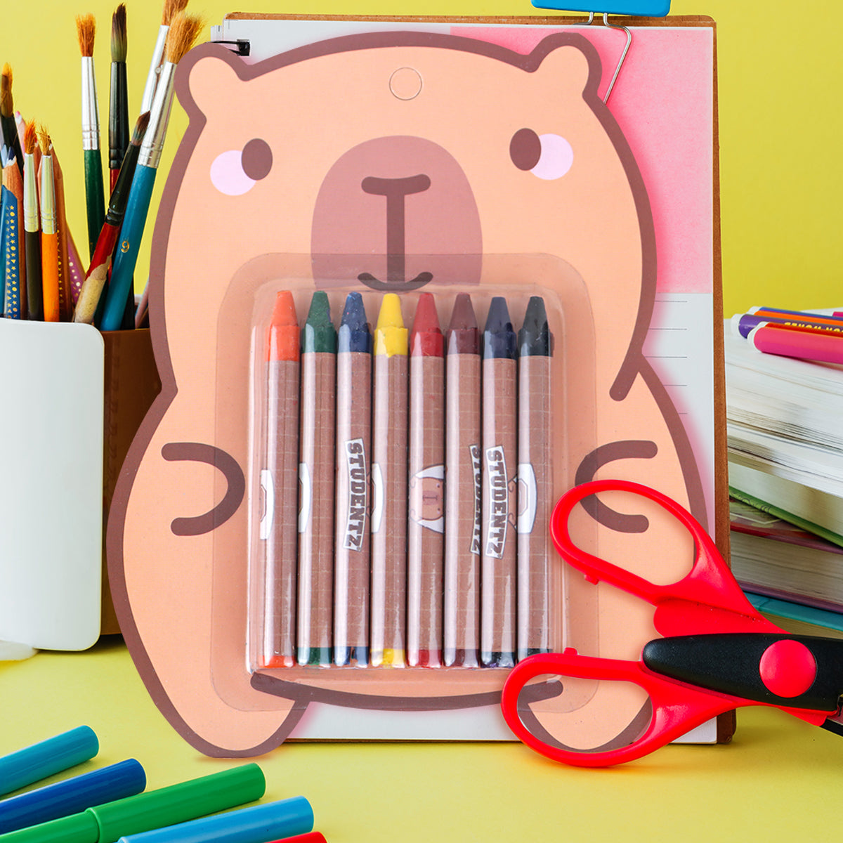 Crayones Capibara, 8 pzas