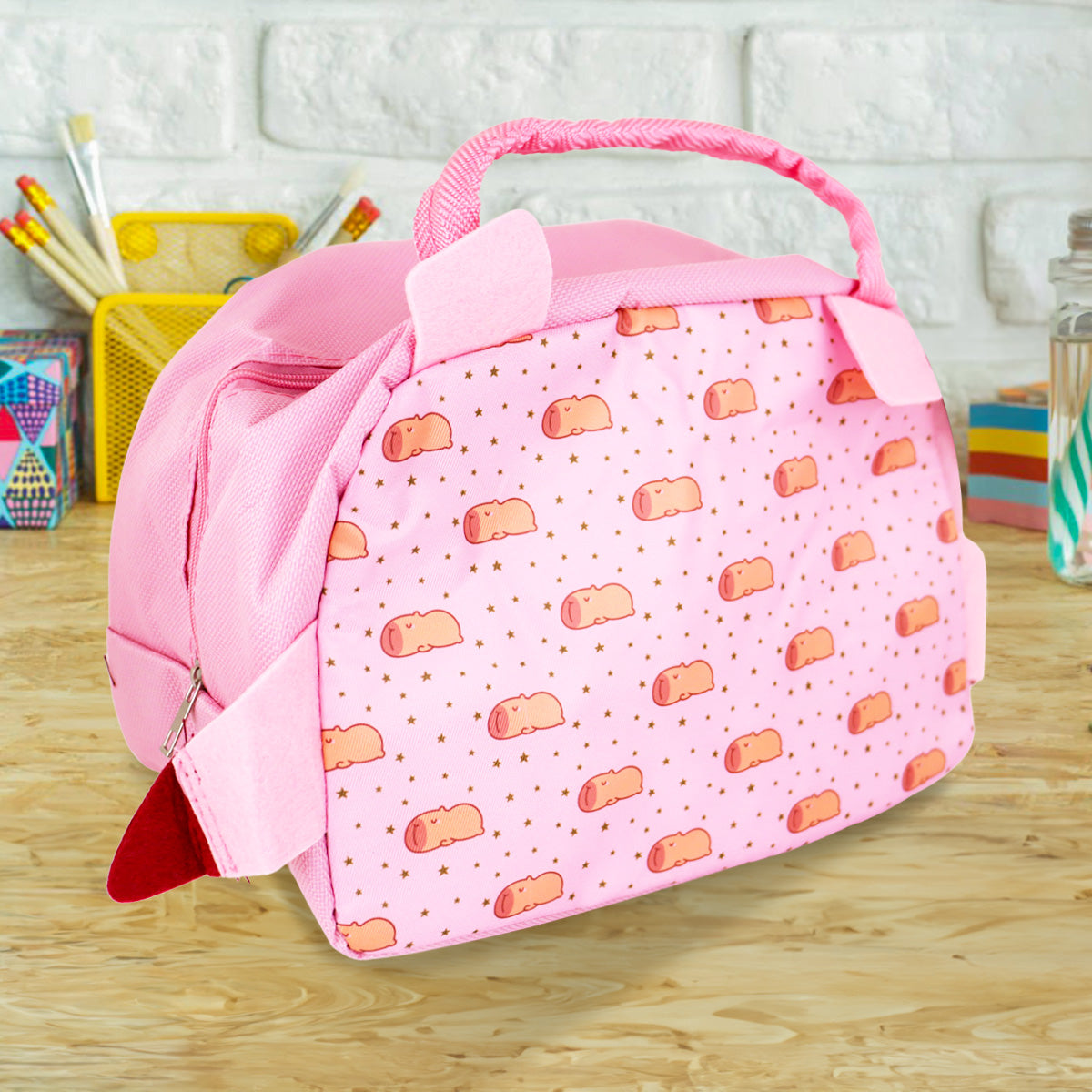 Lonchera Capibara, Color Rosa