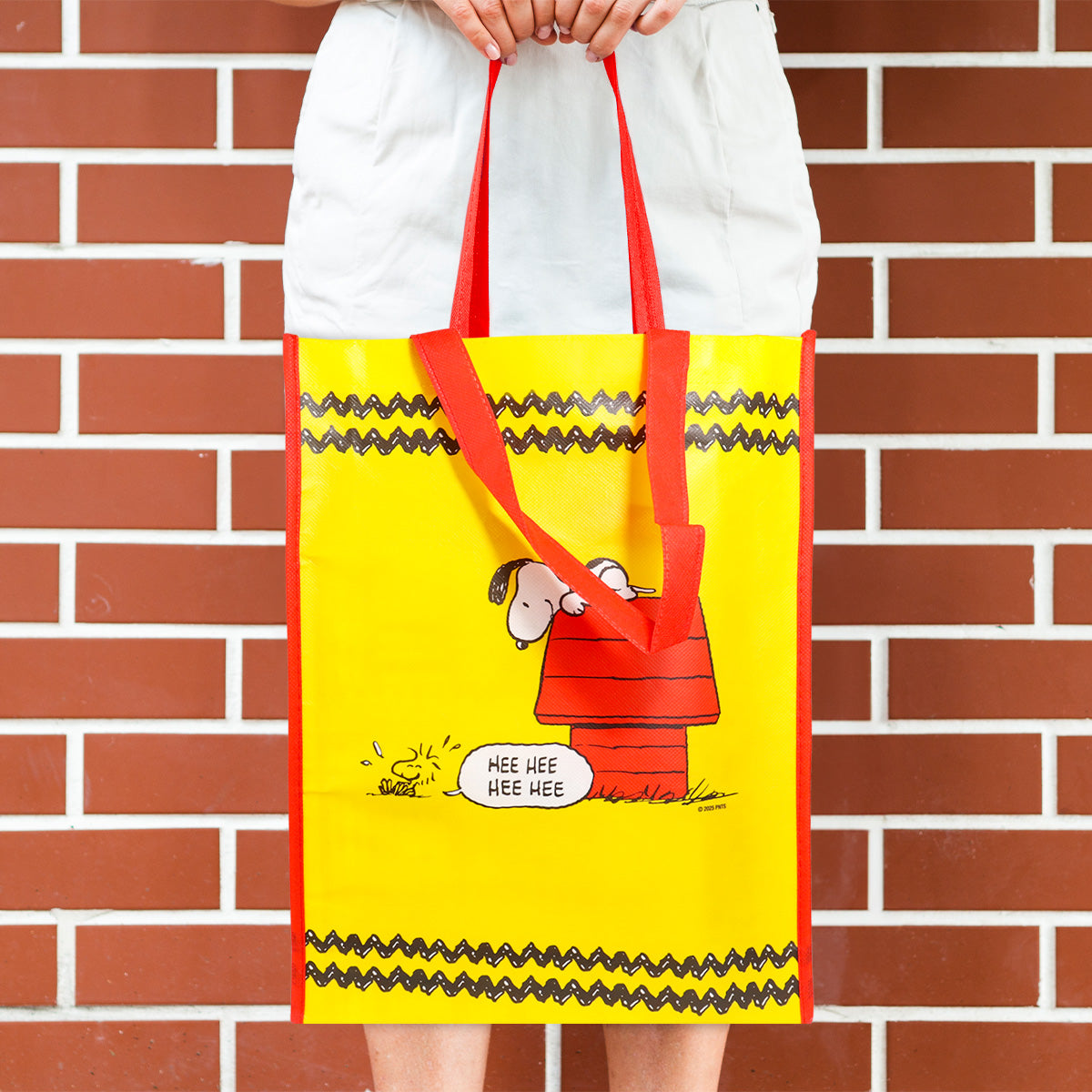 Bolsa Ecológica Peanuts, Color Amarillo