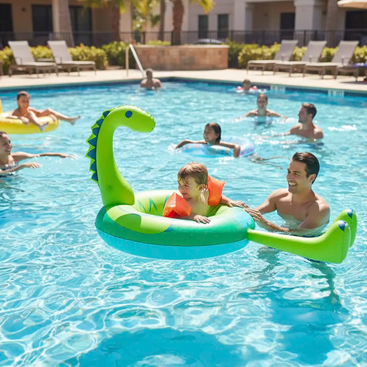 Inflable en Forma de Dinosaurio, Sun Squad