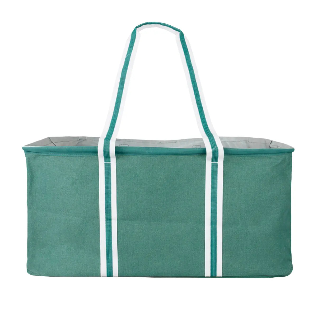 Cesto para Almacenamiento de Tela, Color Verde