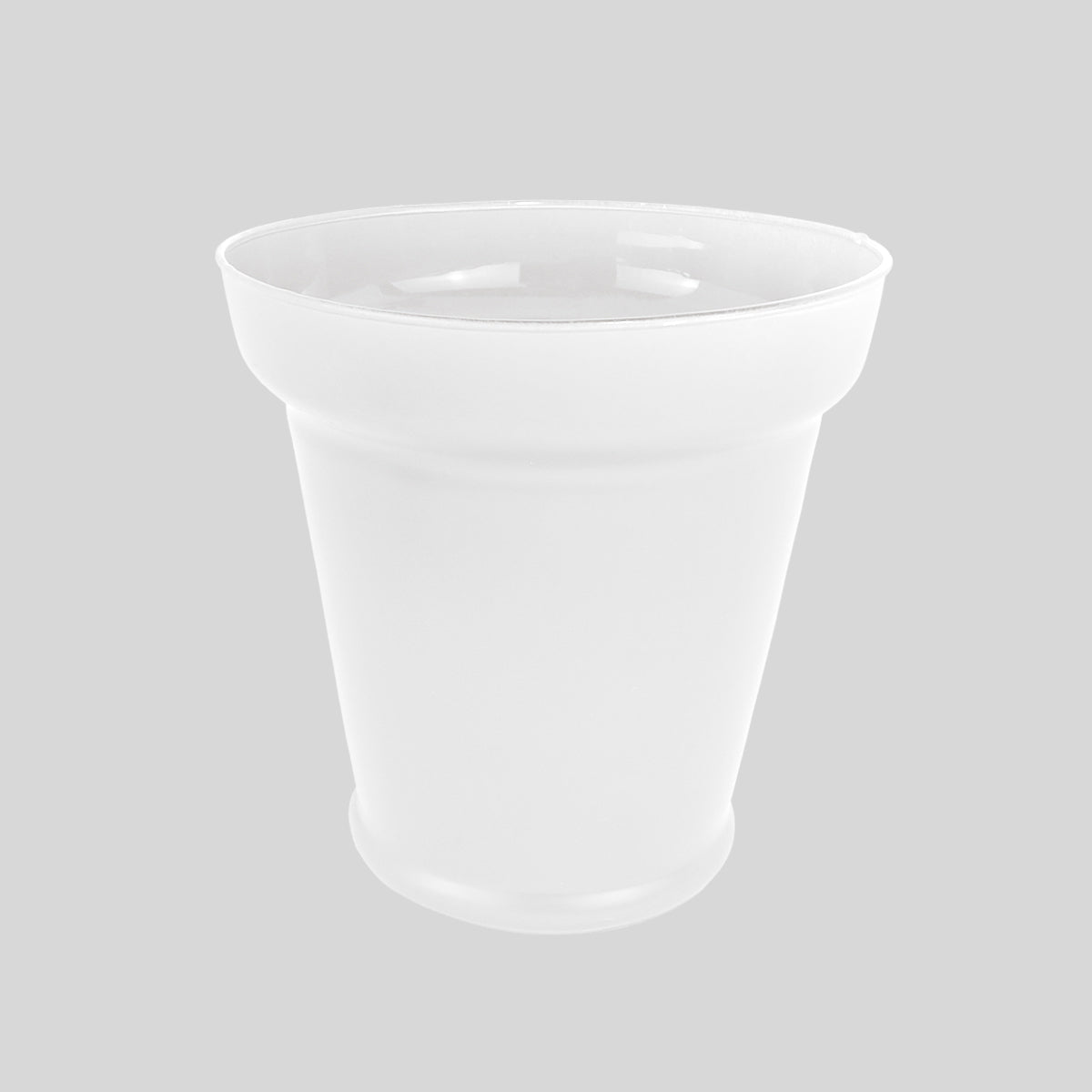 Maceta de Cristal, Color Blanco