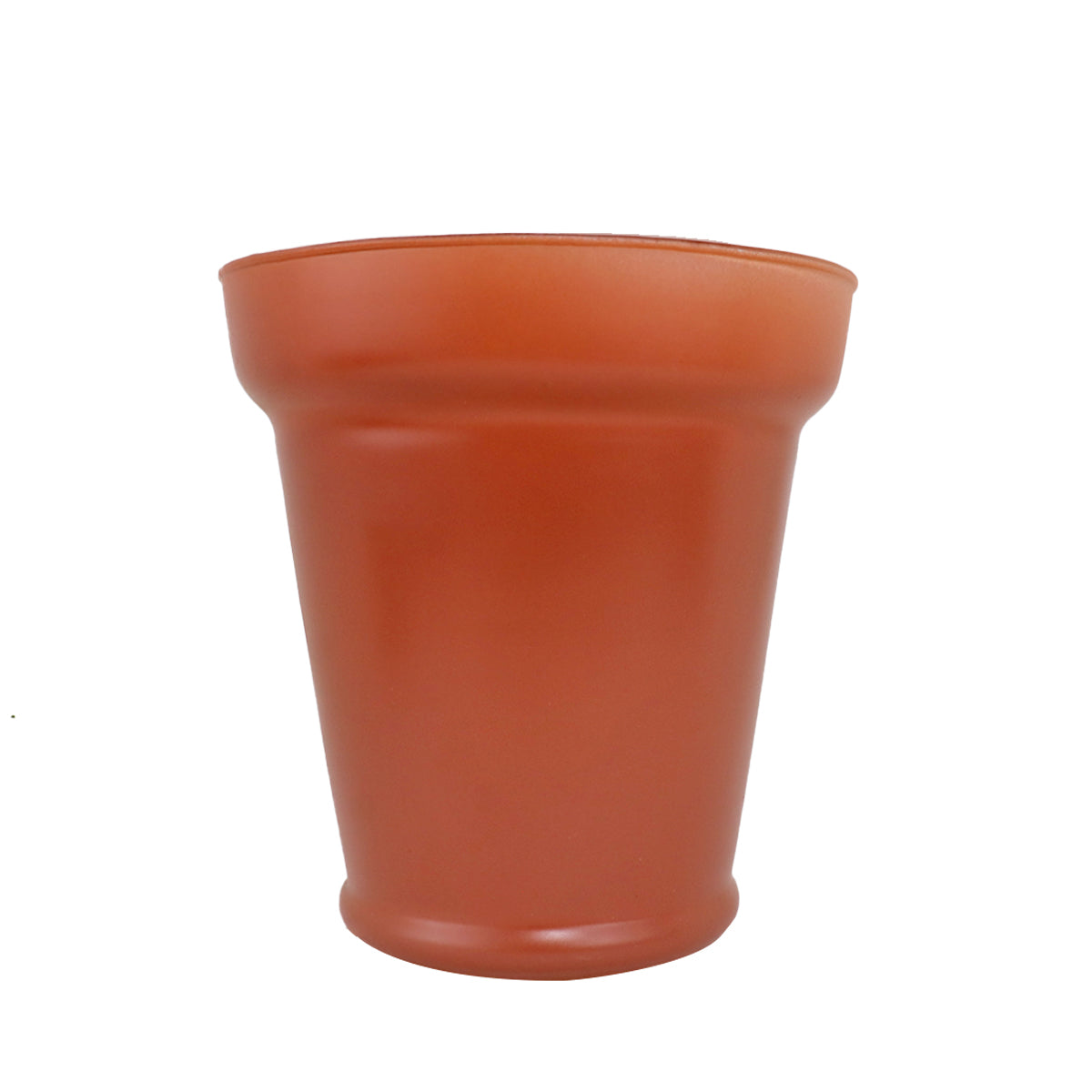 Maceta de Cristal, Color Terracota