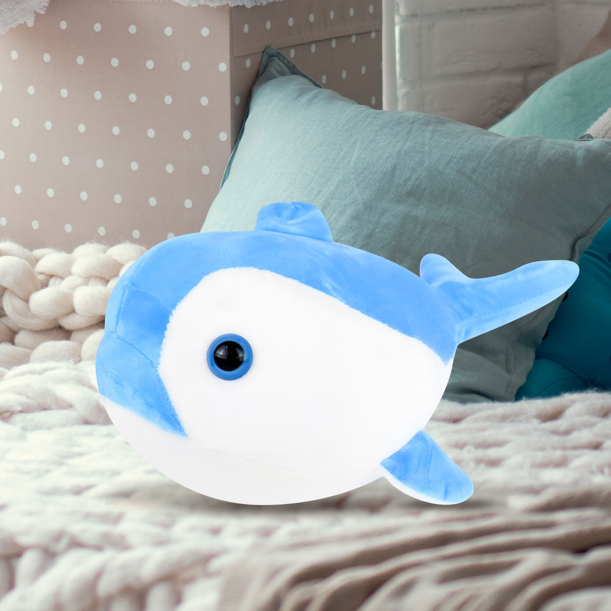 Delfín, Peluche, Color Azul