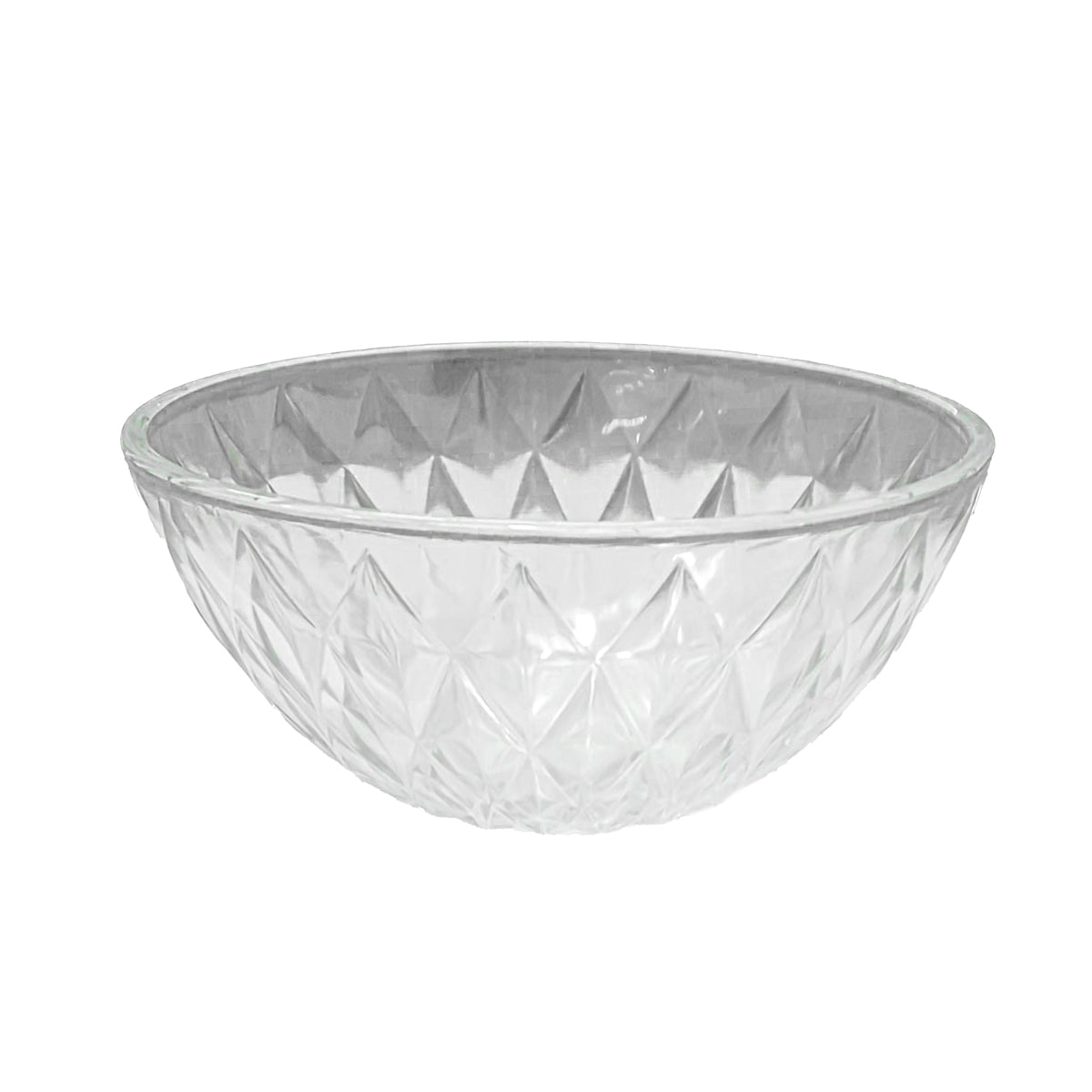 Tazón de Vidrio con Patrón de Rombo, 300ml