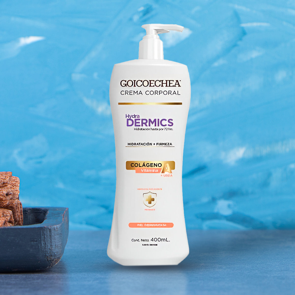 Crema Corporal Goicoechea con vitamina A y colágeno 400ml.