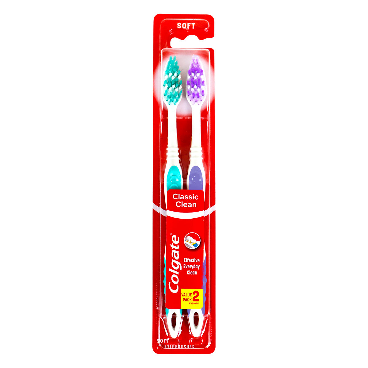 Set de 2 Cepillos de Dientes Colgate, Color Morado y Azul