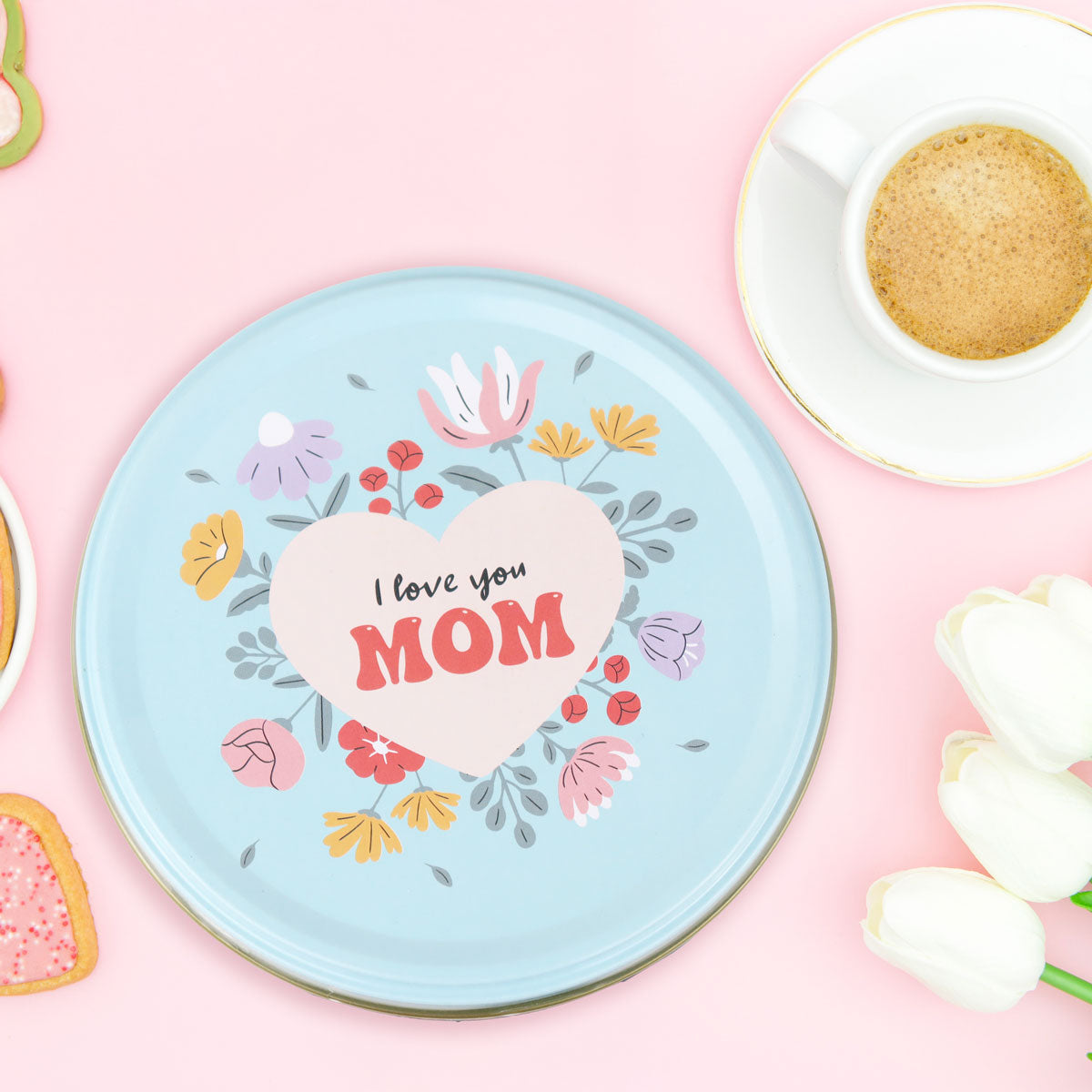 Caja de Galletas de Mantequilla "I Love You Mom" 115 gr