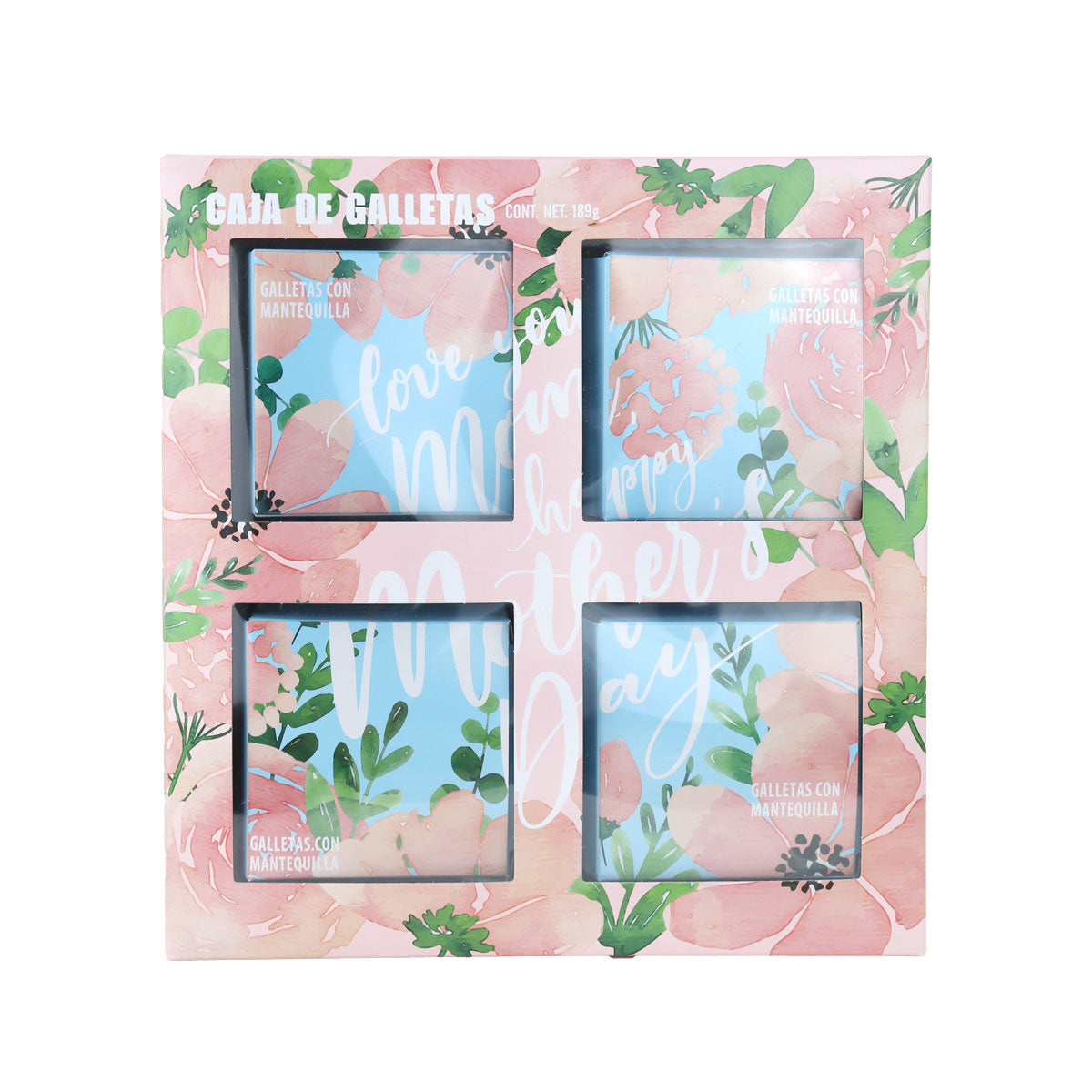 Caja de Galletas de Mantequilla, 4 pzas