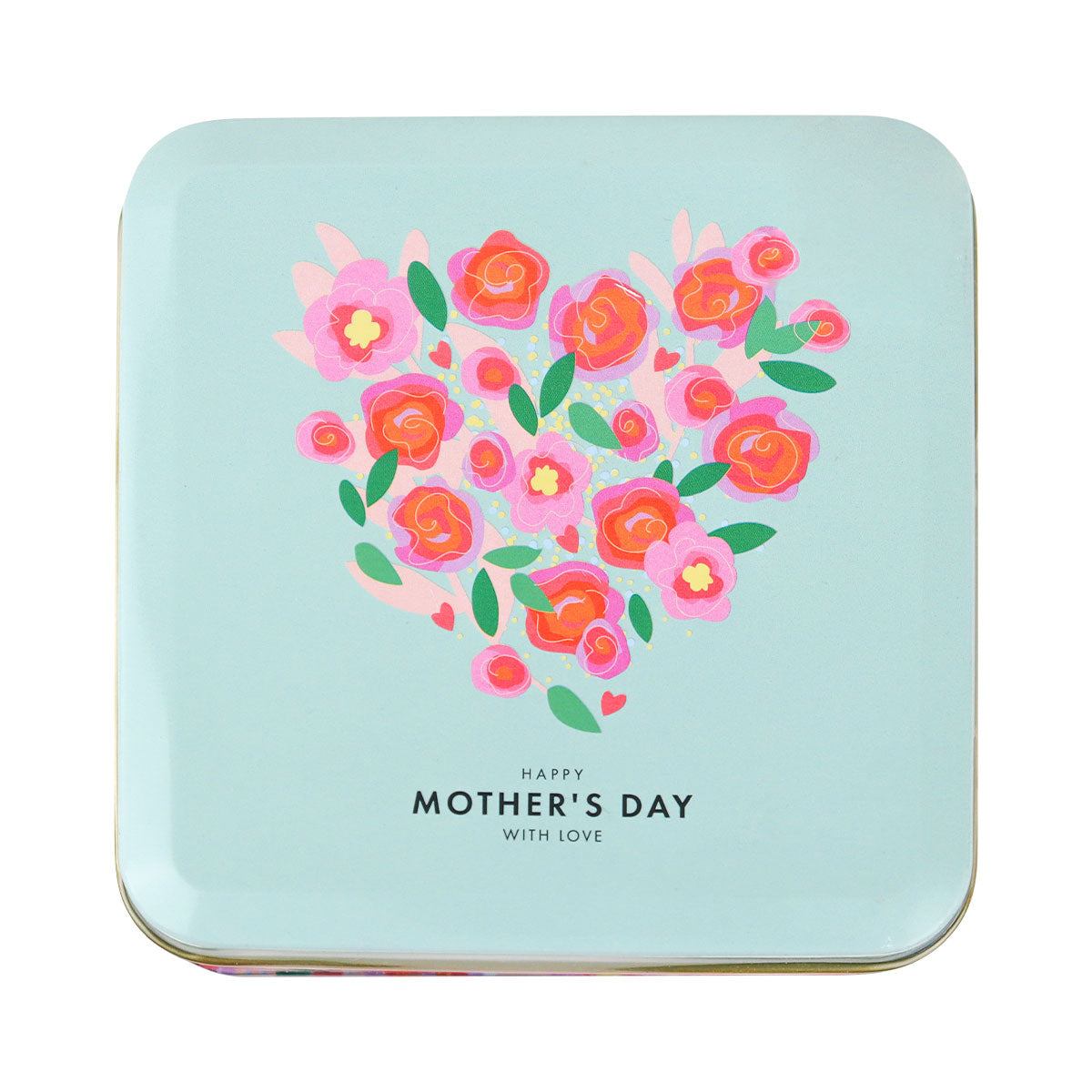 Lata de Metal con Tapa de Galletas, "Happy Mother's Day"