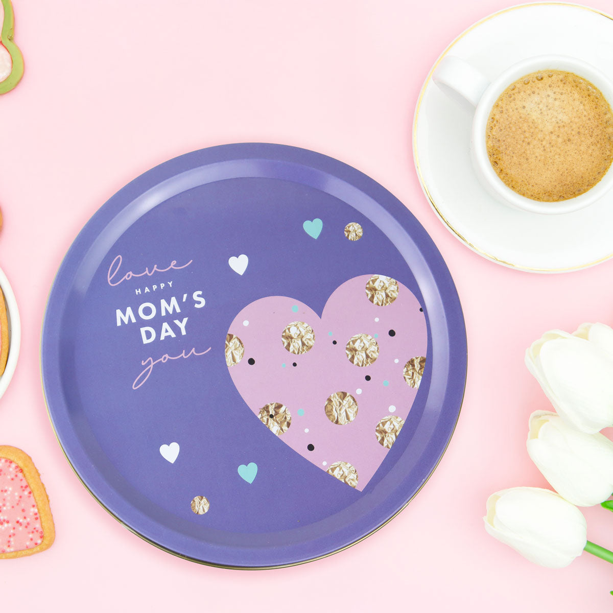 Caja de Galletas de Mantequilla "Happy mom's day" 300 gr