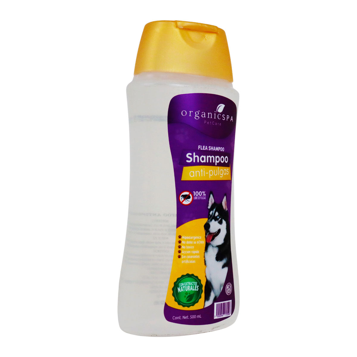 Shampoo Antipulgas para Mascotas, 500 ml