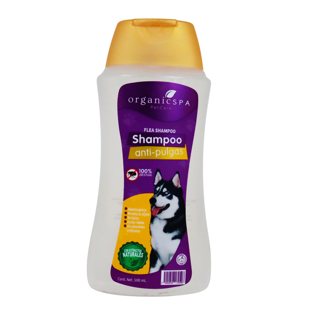 Shampoo Antipulgas para Mascotas, 500 ml