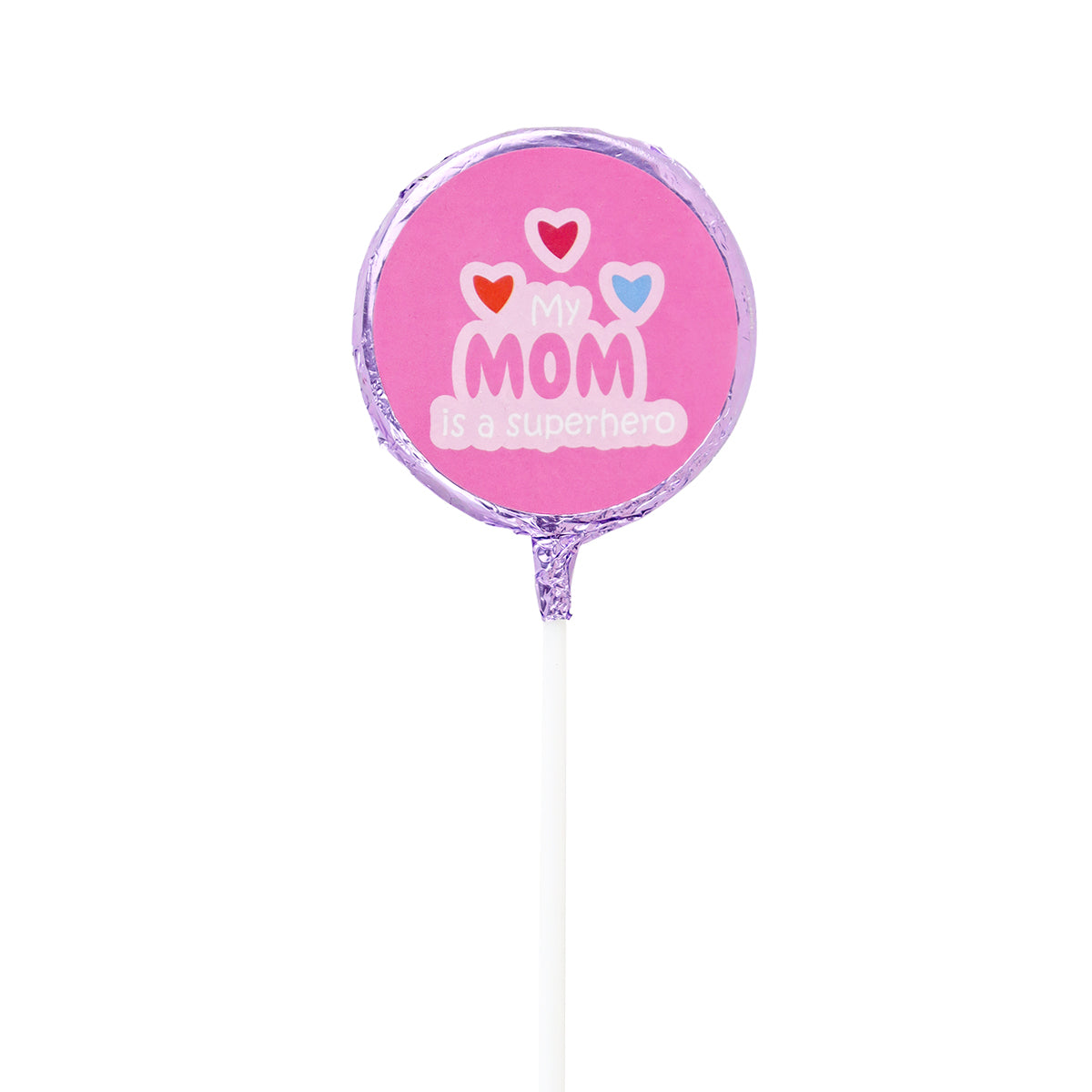 Paleta de Chocolate "My mom is a superhero"