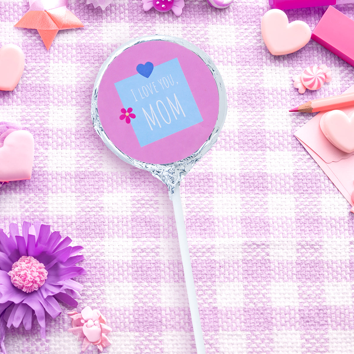 Paleta de Chocolate "I love you, mom"