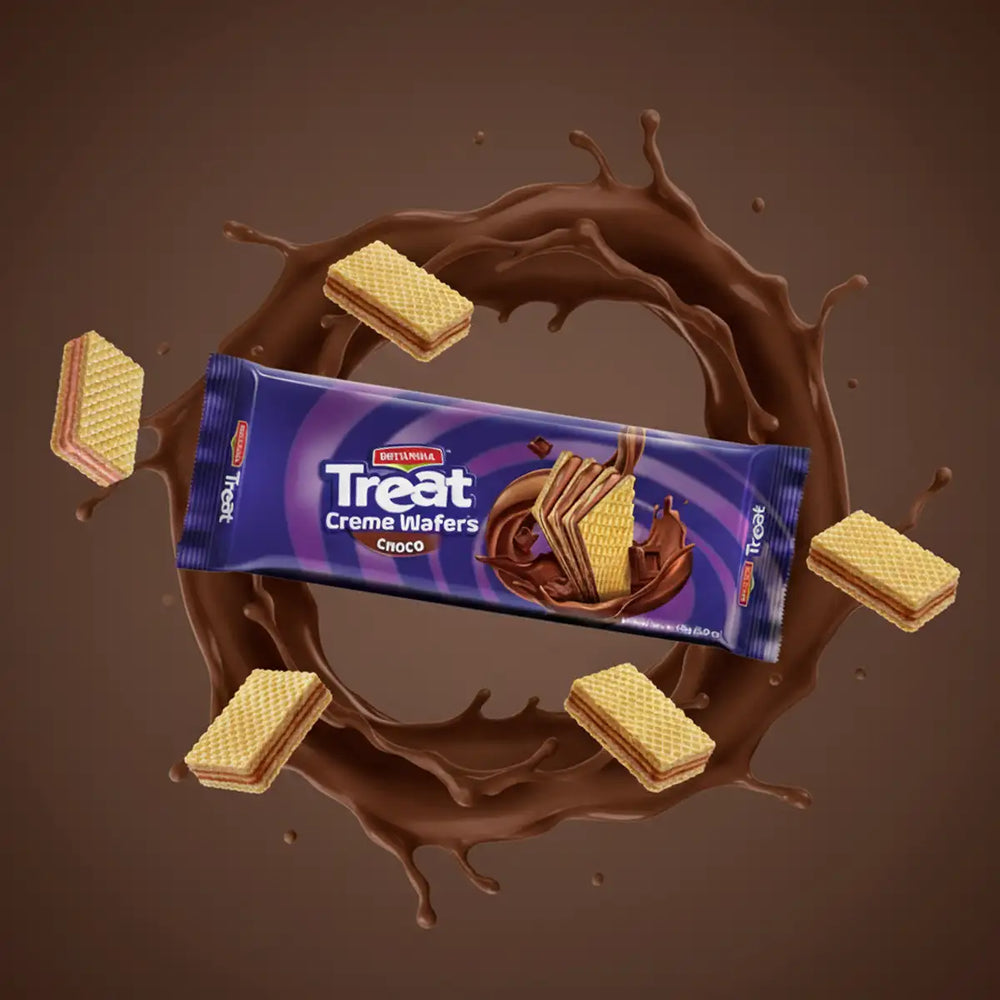 Galletas Britannia Treat Wafer Chocolate, 150 g
