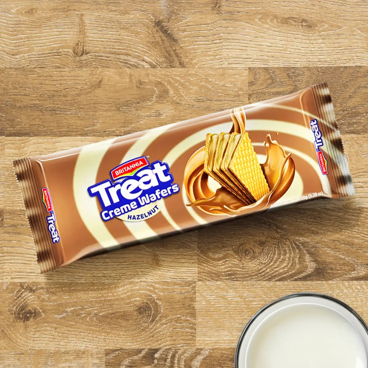 Galletas Britannia Treat Wafer Avellana, 150 g