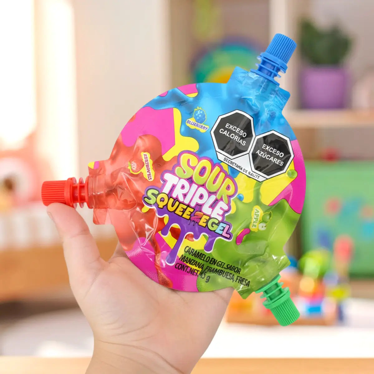 Caramelo Ácido en Gel de Sabores, 45 gr