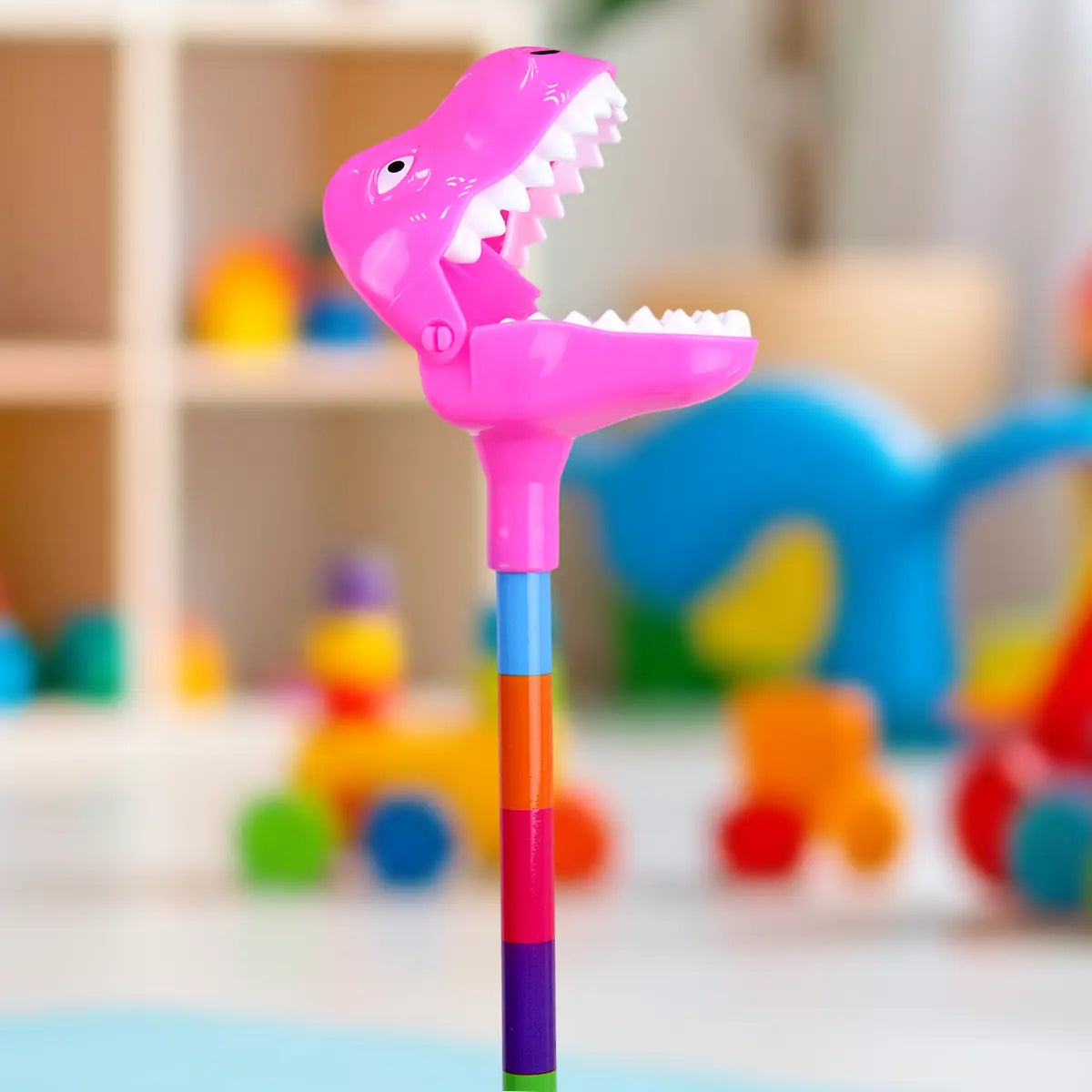 Dinosaurio Mordelón con Dulces, Color Rosa