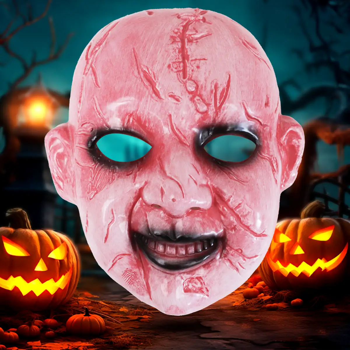 Muñeco con Cicatriz, Máscara de Plástico