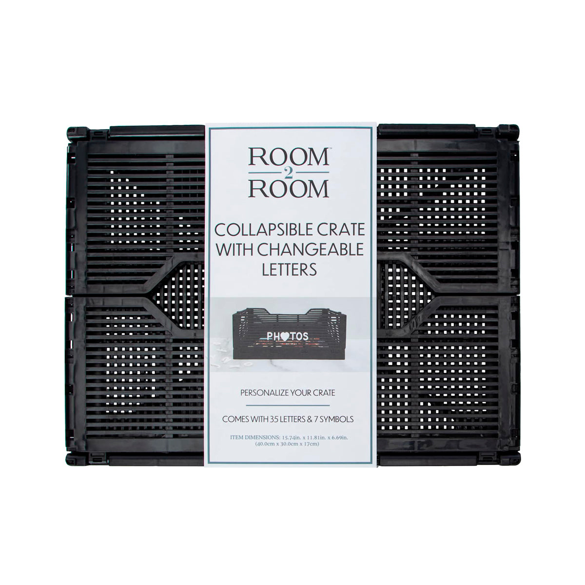 Caja Plegable, Room2Room, Color Negro