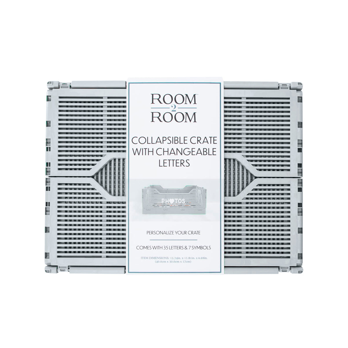 Caja Plegable, Room2Room, Color Blanco