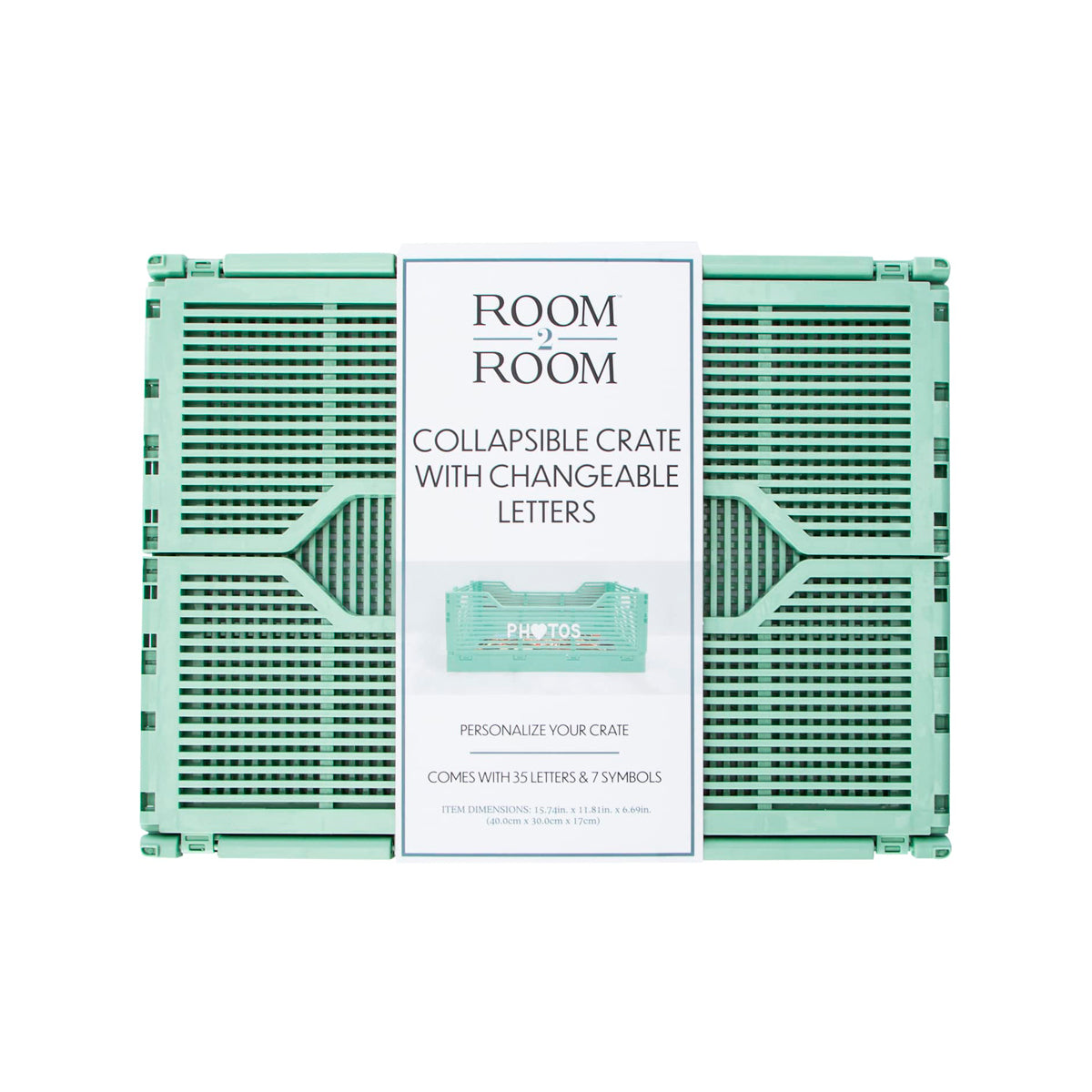 Caja Plegable, Room2Room, Color Verde