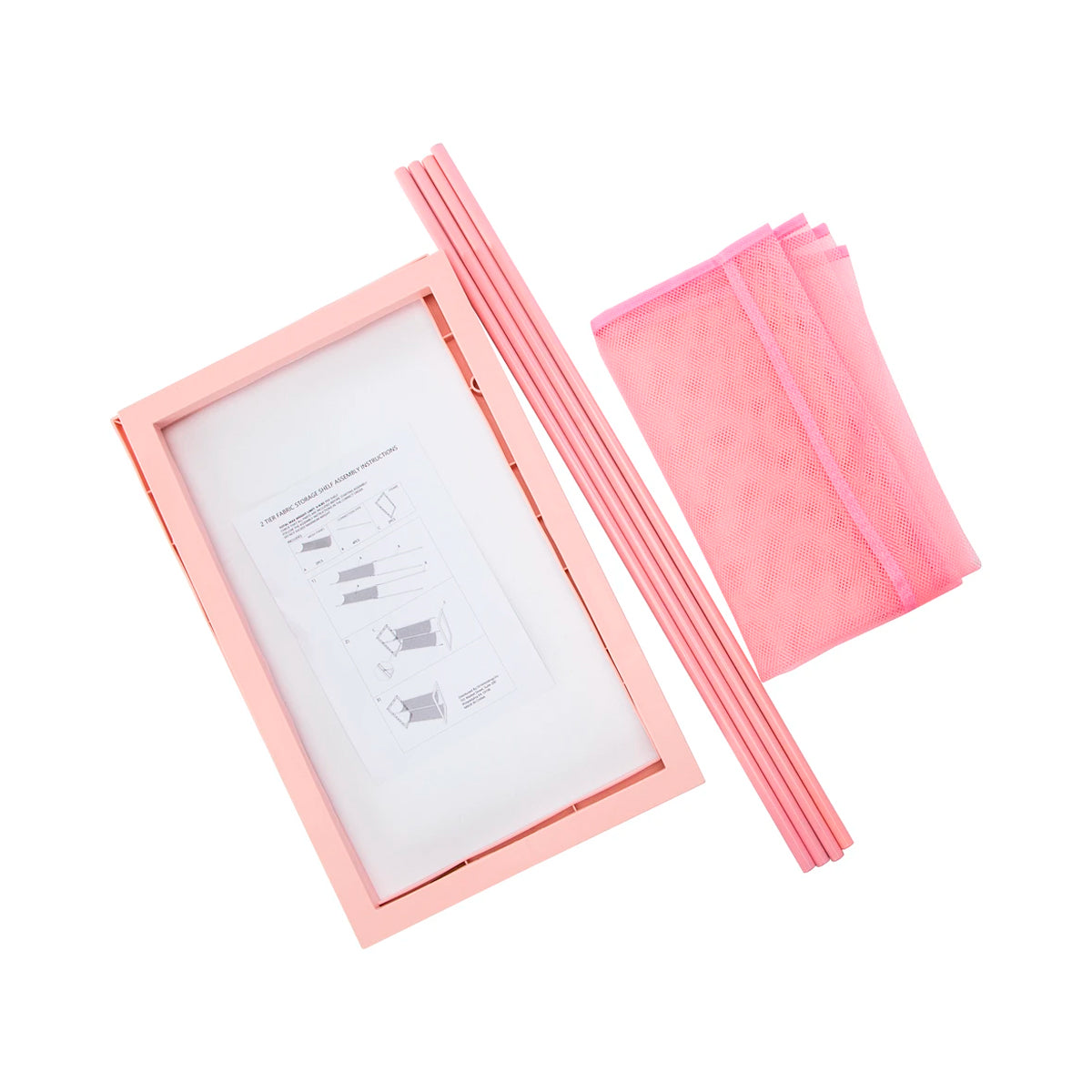 Estante de Almacenamiento de Tela de 2 Niveles, Room2Room