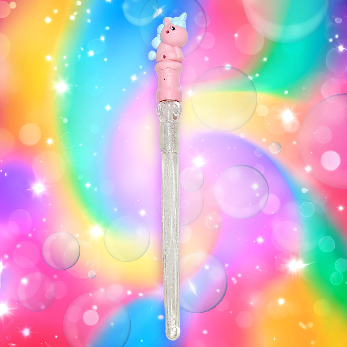 Vara de Burbujas, Unicornio, Color Rosa