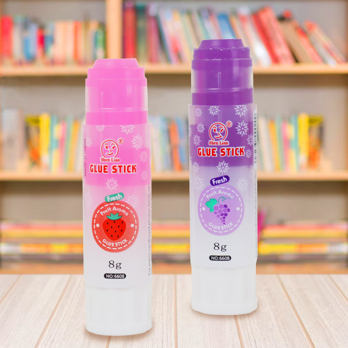 Lápiz Adhesivo con Aroma, 2 pzas